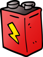 batteria di doodle dei cartoni animati png