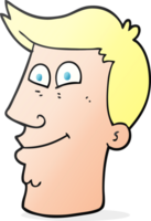 cartoon male face png