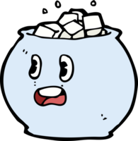 cartoon bowl of sugar png