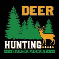 hunting t shirt design vector