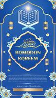 RAMADAN KAREEM EID MUBARAK GREETING DAY ISLAM BANNER BACKGROUND TEMPLATE 4 vector