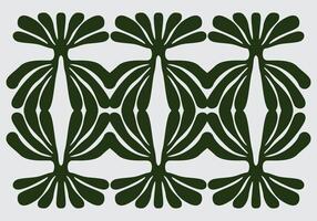 resumen verde hojas modelo matisse estilo elemento ilustración vector conjunto haz acortar Arte silueta imprimible