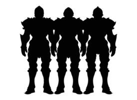 AI generated armor design illustration isolated on white background vector