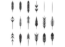 AI generated arrow design illustration isolated on white background vector