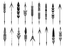 AI generated arrow design illustration isolated on white background vector