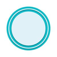 Blue Round Bullet and Number Point Vector Illustration