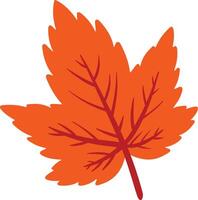 Maple Leaf Icon Hand Drawn for Autumn Nature Element Decoration Vector Illustration