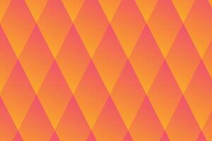 Geometric pink and orange background gradient rhombus elements. The composition combines various rhombus shapes, lines and colors vector