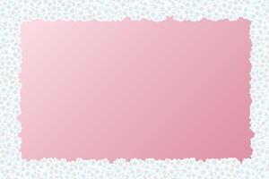 Womens Day pink background with daisies around the edges vector