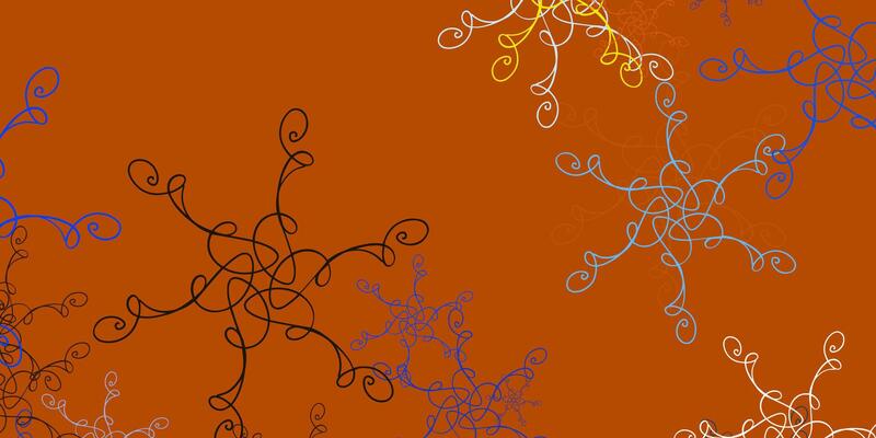 Light Blue, Yellow vector pattern with lines.