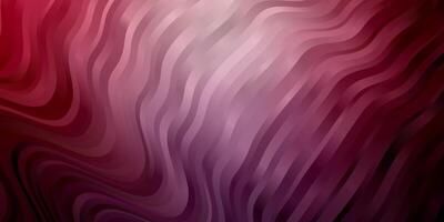 Dark Purple, Pink vector pattern with curves.