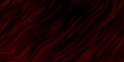 Dark Red vector pattern with wry lines.