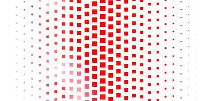 textura de vector rojo claro en estilo rectangular.