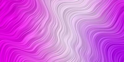 Light Purple, Pink vector backdrop with bent lines.