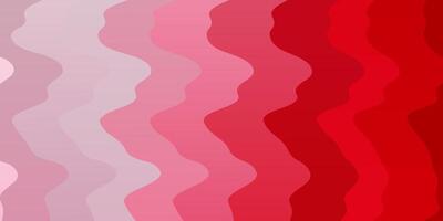 Light Red vector template with curves.