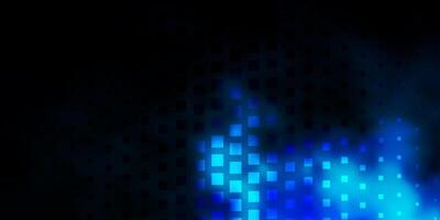 Dark BLUE vector background with rectangles.