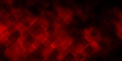 Dark Red vector background with rectangles.