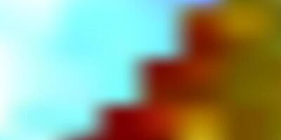 Light red, yellow vector abstract blur background.