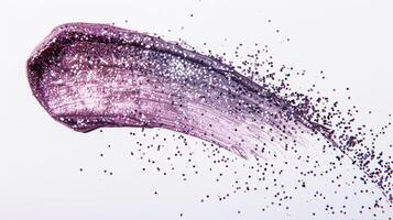 AI generated Beauty product and cosmetics texture, makeup shimmer glitter, blush eyeshadow powder as abstract luxury cosmetic background photo