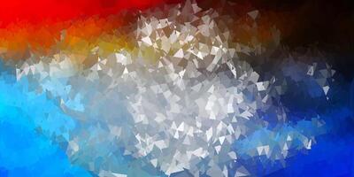 Light blue, yellow vector poly triangle texture.