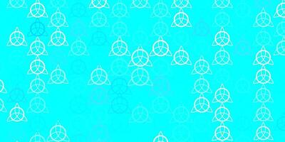 Light Blue, Yellow vector pattern with magic elements.