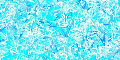 Light blue, yellow vector template with triangle shapes.