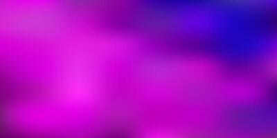 Light purple, pink vector blur background.