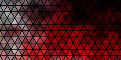 Dark Red vector background with polygonal style.