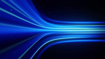 Sleek Blue Light Waves Abstract Background video