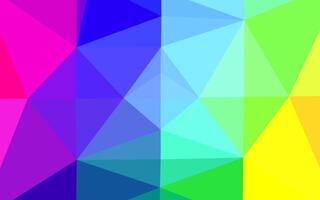 Light Multicolor, Rainbow vector shining triangular template.