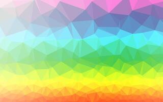 Light Multicolor, Rainbow vector abstract polygonal cover.