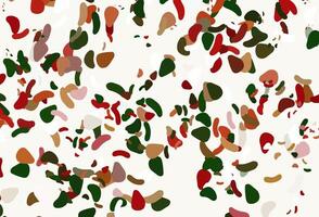 Light green, red vector texture with random forms.