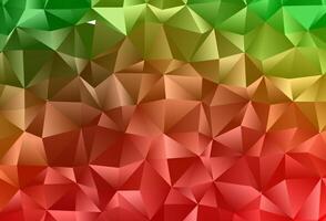 Light Green, Red vector abstract mosaic backdrop.