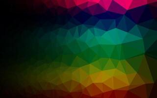 Dark Multicolor, Rainbow vector low poly texture.