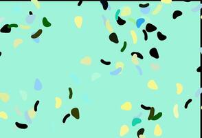 Light Green, Yellow vector template with memphis shapes.