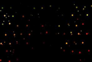 Dark Green, Red vector texture in poly style with circles, cubes.
