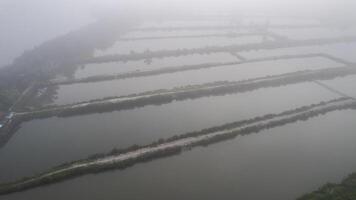 Misty Aquatic Fish Farms Serene Landscape photo