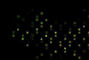 Dark Green, Yellow vector pattern in square, circular style.