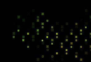 Dark Green, Yellow vector pattern in square, circular style.