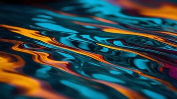 AI generated ripples on a clear water, blue liquid background photo
