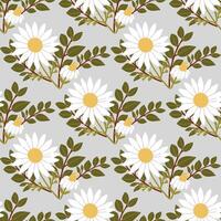 Seamless chamomile pattern. For textiles, printing, wrapping paper vector