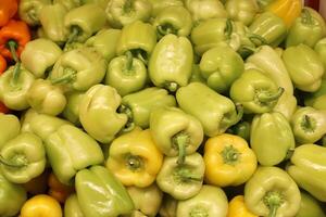 Vegetables, fruits and berries are sold at the bazaar in Tel Aviv photo