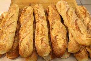 Bread and bakery products are sold in a store in Israel. photo