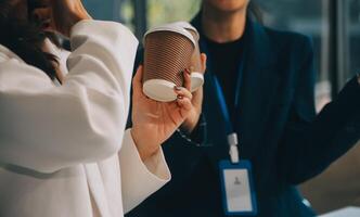 Business Team Coffee Break Relax Concept photo