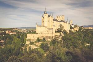 el famoso alcázar de segovia, castilla y León, España foto