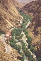 dades gargantas valle, Marruecos, África foto