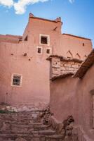 Part of the Castle of Ait Benhaddou, a fortified city, the former caravan way from Sahara to Marrakech. UNESCO World Heritage, Morocco photo