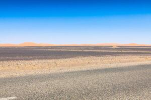 Desert dune at Erg Chebbi near Merzouga in Morocco. photo