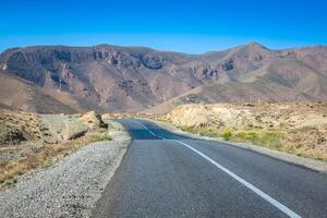 Desert road in Morocco photo