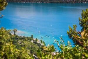 Lac de Sainte-Croix, Lake of Sainte-Croix, Gorges du Verdon, Provence, France photo